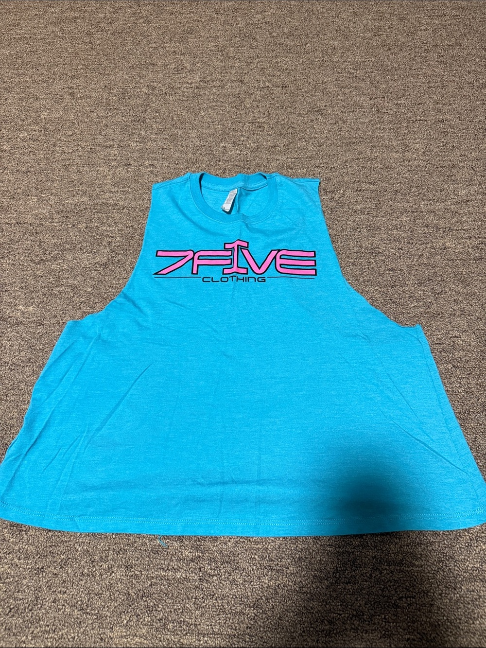 Women's Turquoise Muscle Tee